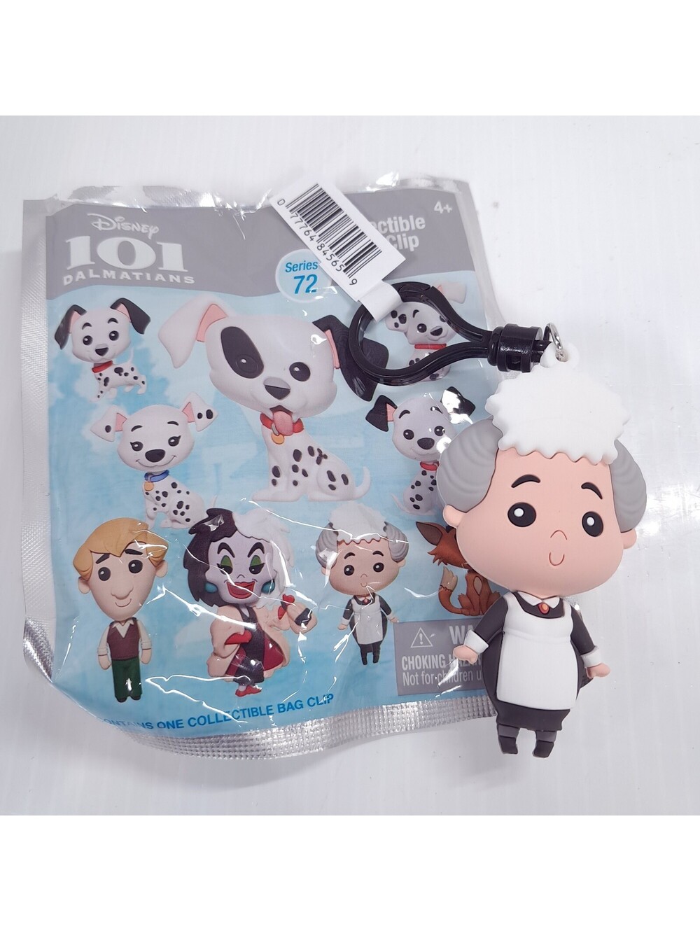 Disney 101 Dalmatians bag clip keychain Nanny Maid blind mystery Series 72